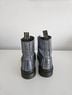 Dr. Martens 100% Leather Solid Silver Black Boots Size 9 - photo 5