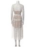 Self-Portrait Floral White Cocktail Dress Size 6 - photo 2