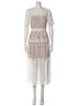 Self-Portrait Floral White Cocktail Dress Size 6 - photo 1