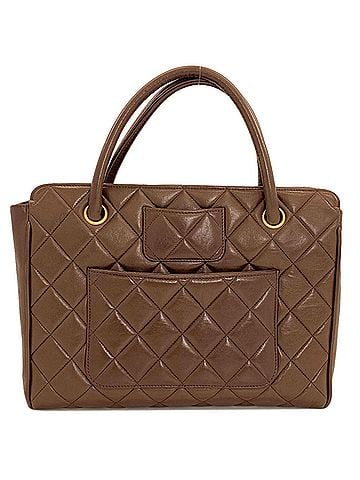 Chanel Chanel Matelassé Tote Bag with Gold Hardware, Lambskin, Women's. (view 1)
