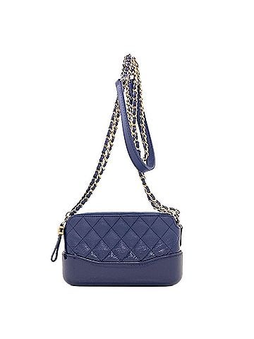 Chanel Chanel Gabrielle de Shoulder Bag, Gold and Silver Hardware, Calfskin, Women's. (view 1)