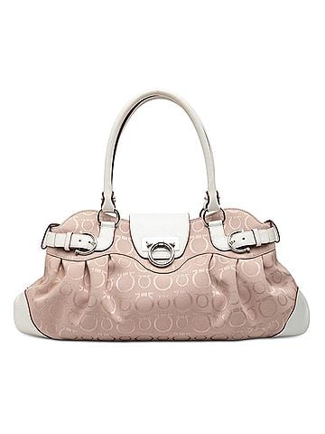 Salvatore Ferragamo Gancini Canvas Marisa Handbag (view 1)