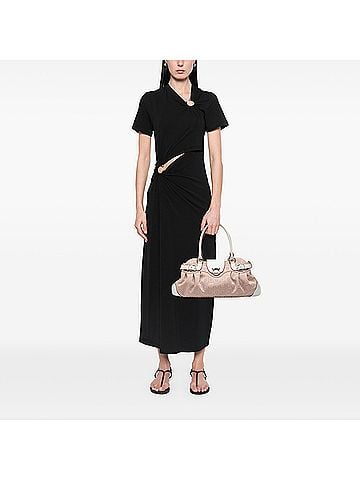 Salvatore Ferragamo Gancini Canvas Marisa Handbag (view 2)