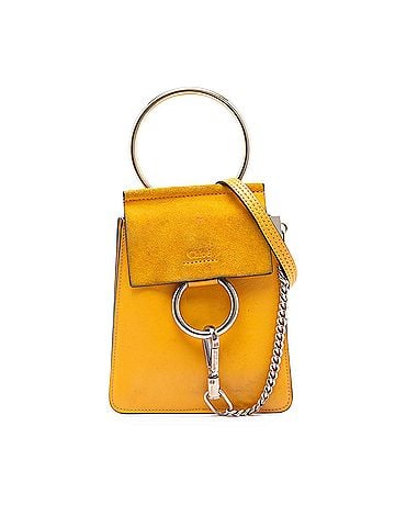 Chloé Mini Calfskin and Suede Faye Bracelet Bag (view 1)