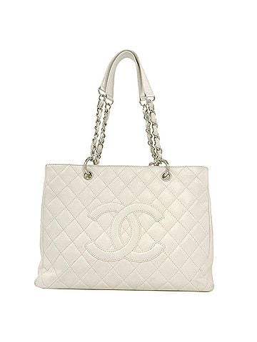 Chanel Chanel Coco Mark Matelassé Tote Bag with Silver Hardware, Grained Calfskin, Women's CHANEL (view 1)