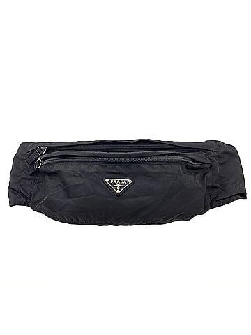 Prada Prada logo hardware hip bag/waist bag, nylon material, women's. PRADA (view 1)