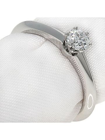 Tiffany & Co. Tiffany & Co. Solitaire Diamond Ring, Platinum PT950, Women's. (view 1)