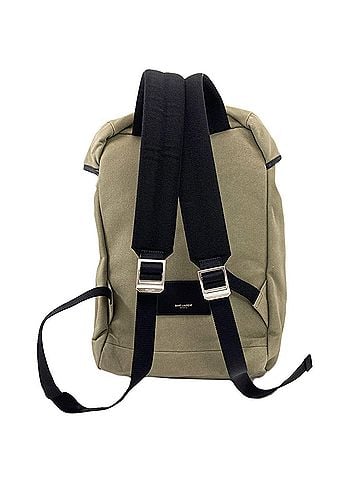 Saint Laurent Saint Laurent Logo Backpack/Daypack Bag, Canvas, Women's (view 2)