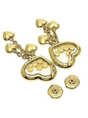 Chopard Chopard Happy Diamonds Earrings 18K Yellow Gold Women's (view 2)