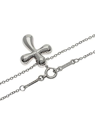 Tiffany & Co. Tiffany & Co. Small Cross Diamond Necklace, Platinum PT950, Women's. (view 2)