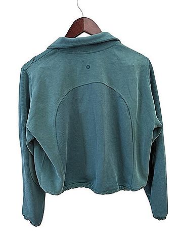 Lululemon Athletica Brushed Softstreme Ribbed Half Zip Jacket (view 2)