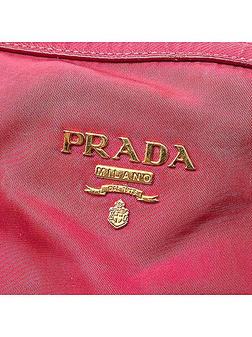 Prada Saffiano Trimmed Tessuto Dome Satchel (view 2)