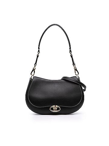 Valentino Medium Leather Ohval Flap Bag (view 1)