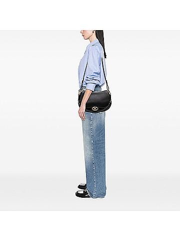 Valentino Medium Leather Ohval Flap Bag (view 2)