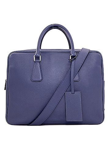 Prada Prada 2-Way Business Bag, Saffiano Leather, Men's PRADA (view 1)