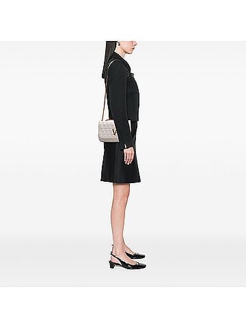 Versace Nappa Leather Virtus V Crossbody (view 2)