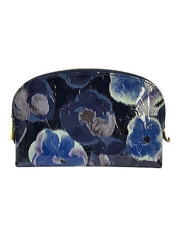 Louis Vuitton LOUIS VUITTON Vernis Pouch Bag for Women, Ikat Flower, Blue, M90044 T1 (view 1)