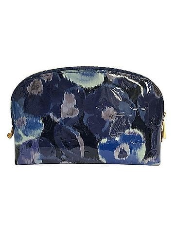 Louis Vuitton LOUIS VUITTON Vernis Pouch Bag for Women, Ikat Flower, Blue, M90044 T1 (view 2)