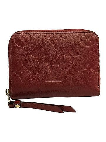 Louis Vuitton LOUIS VUITTON Louis Vuitton Monogram Empreinte Zippy Coin Purse Wallet Scarlet M63696 (view 1)