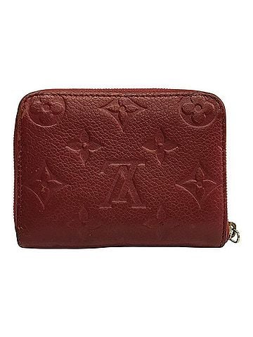 Louis Vuitton LOUIS VUITTON Louis Vuitton Monogram Empreinte Zippy Coin Purse Wallet Scarlet M63696 (view 2)