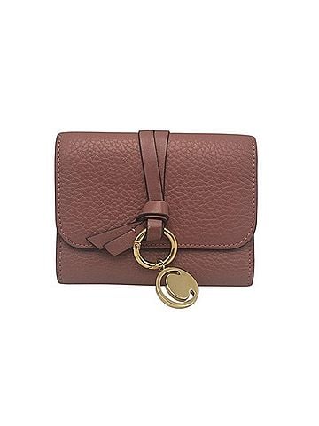 Chloé Chloé Chloe Alphabet Small Trifold Wallet in Grain Leather (view 1)