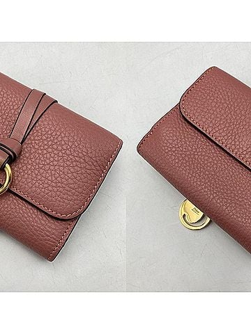 Chloé Chloé Chloe Alphabet Small Trifold Wallet in Grain Leather (view 2)