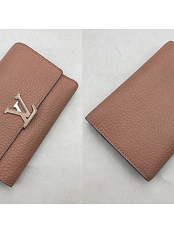 Louis Vuitton LOUIS VUITTON Louis Vuitton Portefeuille Capucines Tri-fold Wallet Compact M62156 D4 (view 2)