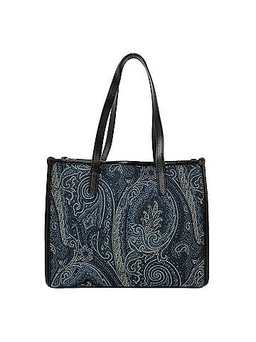 ETRO Etro Paisley Pattern Cat Embroidered Tote Bag, Canvas/Leather, Women's ETRO (view 2)