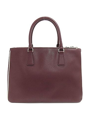 Prada Prada Logo Hardware 2-Way Tote Bag, Saffiano Leather, Women's PRADA (view 2)