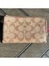 Coach 100% Leather Tan Red Leather Wallet One size - photo 4
