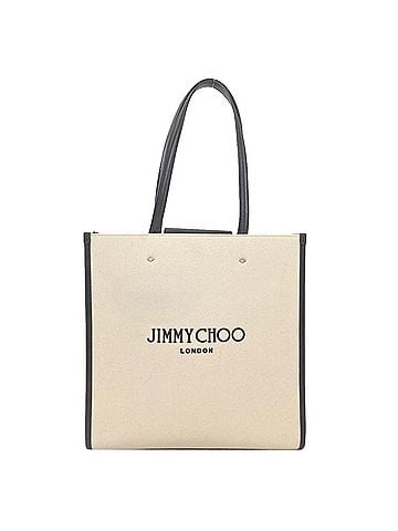 Jimmy Choo Jimmy Choo Logo Tote Bag, Canvas, Women's (view 1)
