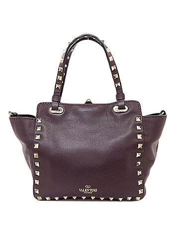 Valentino Valentino Studded 2-Way Handbag, Calfskin, Women's VALENTINO (view 2)