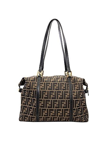 Fendi Fendi Zucca Pattern Canvas Tote Bag for Women (view 2)