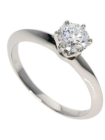 Tiffany & Co. Tiffany & Co. Solitaire Diamond E-VS1 Ring, Platinum PT950, Women's Ring. (view 1)