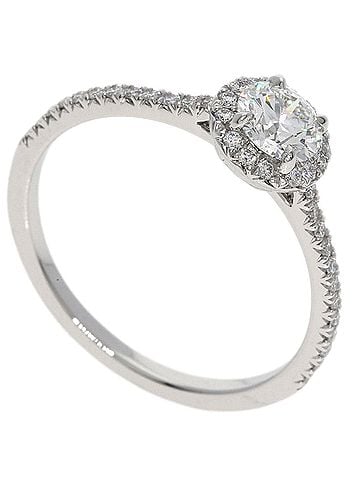 Tiffany & Co. Tiffany & Co. Soleste Diamond Ring, Platinum PT950, Women's Ring. (view 1)