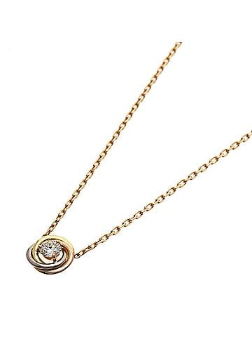Cartier Cartier Trinity 1P Diamond Necklace 18K Yellow Gold/18K White Pink Gold Women's CARTIER (view 1)