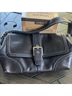Coach 100% Leather Solid Black Silver Hobo One size - photo 4