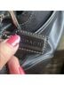 Coach 100% Leather Solid Black Silver Hobo One size - photo 15