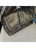 Coach 100% Leather Solid Black Silver Hobo One size - photo 12