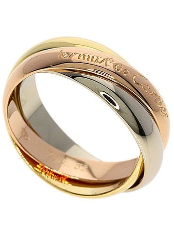 Cartier Cartier Trinity #52 Ring - 18K Yellow Gold/18K Pink White Gold Women's CARTIER (view 1)
