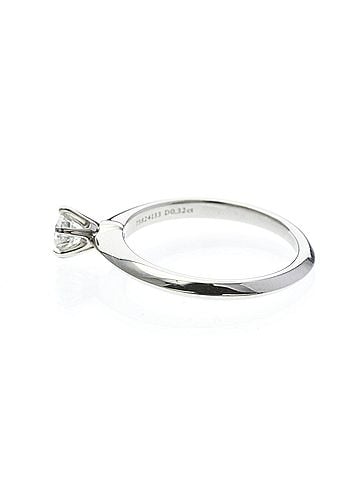 Tiffany & Co. Tiffany Solitaire Diamond Ring Platinum Fashion Diamond Band Ring Silver (view 2)