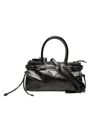 Prada Mini Glossy Calfskin Bonnie Handbag (view 1)