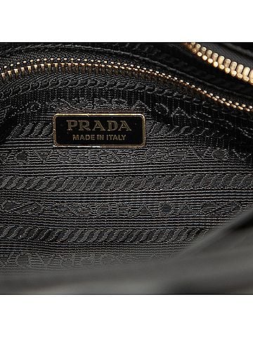Prada Mini Glossy Calfskin Bonnie Handbag (view 2)
