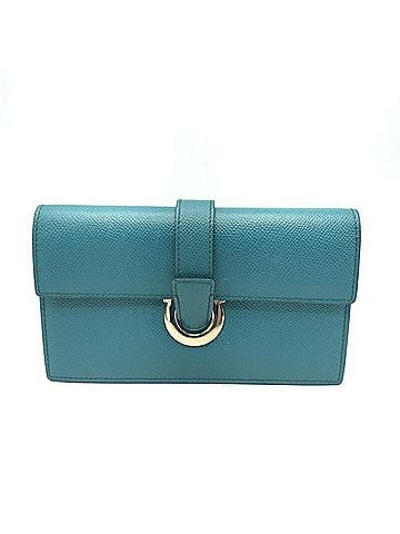 Salvatore Ferragamo Salvatore Ferragamo Gancini Shoulder Bag, Turquoise Blue, (view 1)