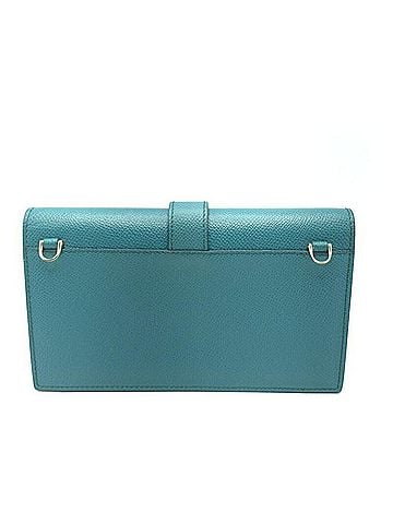 Salvatore Ferragamo Salvatore Ferragamo Gancini Shoulder Bag, Turquoise Blue, (view 2)