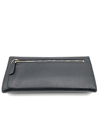 Prada PRADA Saffiano Long Wallet 62 B Black Prada (view 2)
