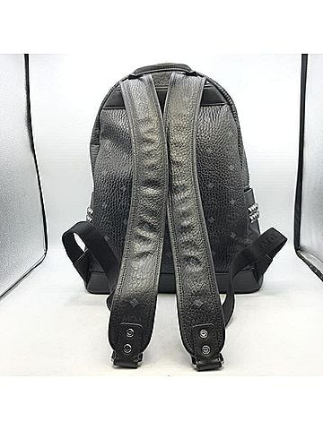 MCM MCM Stark Side Stud Backpack in Visetos, Size M, Black (MMK6SVE38BK001) (view 2)