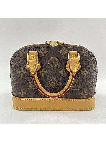 Louis Vuitton LOUIS VUITTON Nano Alma M82717 Monogram Handbag Brown Louis Vuitton (view 2)