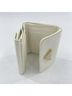 Prada 100% Leather White PRADA Compact Wallet 1MH043 Saffiano White Prada Triangle One size - photo 6
