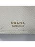 Prada 100% Leather White PRADA Compact Wallet 1MH043 Saffiano White Prada Triangle One size - photo 8